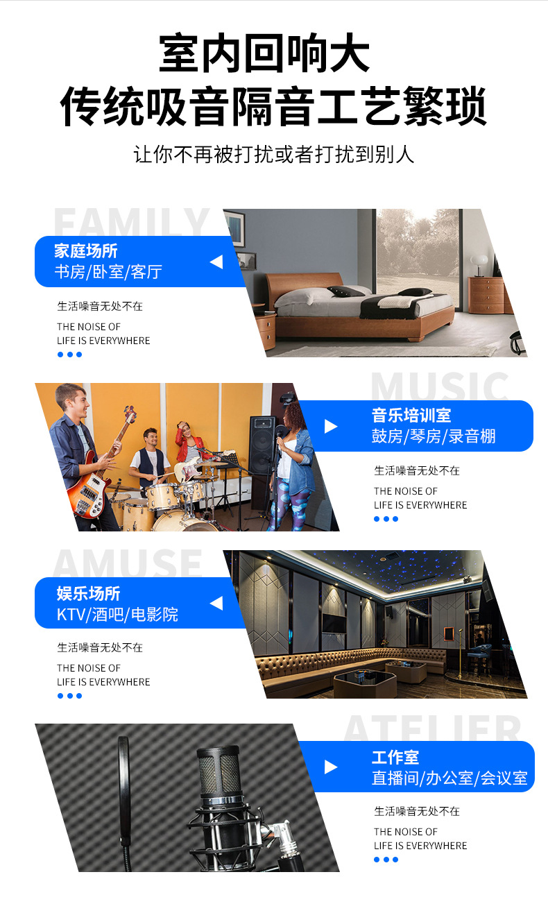 吸音棉應(yīng)用場(chǎng)景